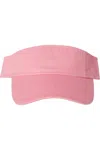 Valucap Bio-washed Visor In Pink