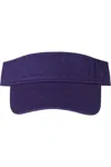 Valucap Bio-washed Visor In Purple