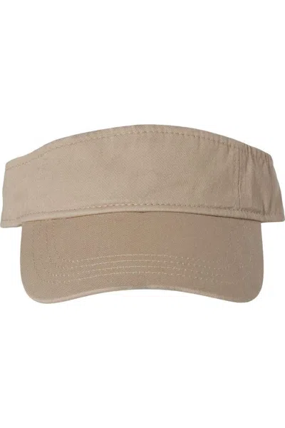 Valucap Bio-washed Visor In Brown