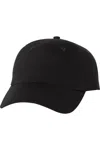 Valucap Brushed Twill Cap In Black