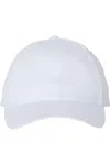 Valucap Brushed Twill Cap In White