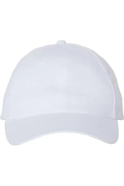 Valucap Brushed Twill Cap In White