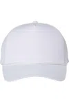 Valucap Five-panel Mesh-back Trucker Cap In White