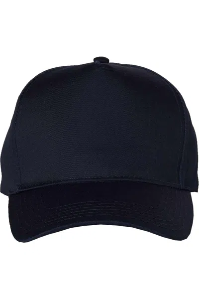Valucap Five-panel Twill Cap In Blue