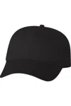 Valucap Lightweight Twill Cap In Black