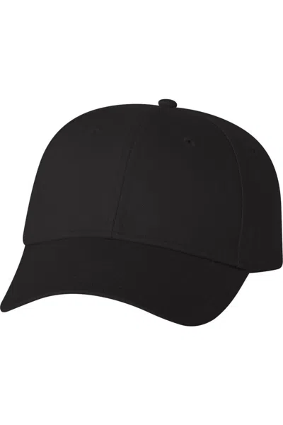 Valucap Lightweight Twill Cap In Black