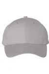 Valucap Lightweight Twill Cap In Grey