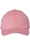 Valucap Small Fit Bio-washed Dad´s Cap In Pink