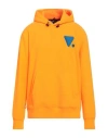 Valvola. Man Sweatshirt Orange Size S Polyester