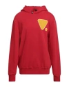 Valvola. Man Sweatshirt Red Size Xl Cotton In Red