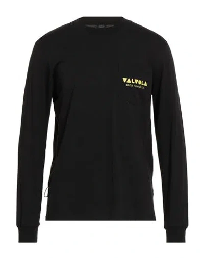 Valvola. Man T-shirt Black Size Xs Cotton