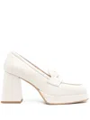 Vamsko 90mm Greta Leather Pumps In Neutrals