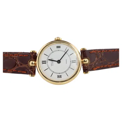 Pre-owned Van Cleef & Arpels Van Cleef And Arpels 18901 Watch. 18k Gold Vca La Classique Ladies Watch. In Multi