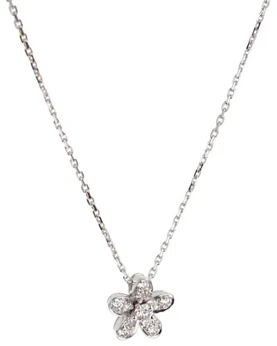 Van Cleef & Arpels 18k 0.30 Ct. Tw. Diamond Necklace (authentic Pre-loved) In Metallic