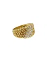 Van Cleef & Arpels 18k 0.51 Ct. Tw. Diamond Perlee Ring (authentic )