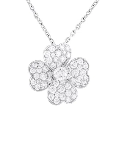 Van Cleef & Arpels 18k 1.57 Ct. Tw. Diamond Necklace (authentic Pre-loved) In White