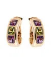 Van Cleef & Arpels 18k 18.00 Ct. Tw. Gemstone Earrings (authentic )