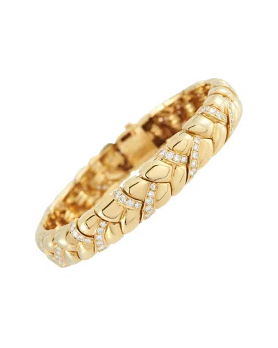 Van Cleef & Arpels 18k 3.50 Ct. Tw. Diamond Bracelet (authentic Pre-loved) In Gold