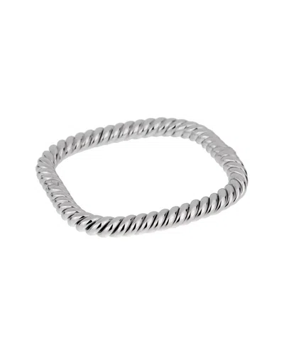 Pre-owned Van Cleef & Arpels 18k Braided Bangle Bracelet (authentic Pre-loved) In Silver