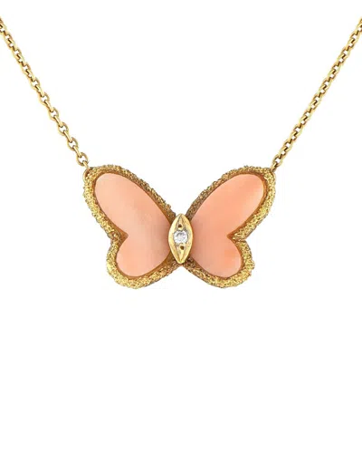 Van Cleef & Arpels 18k Coral Necklace (authentic Pre-loved) In Gold