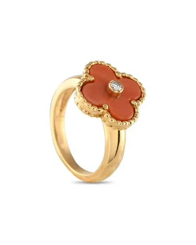 VAN CLEEF & ARPELS VAN CLEEF & ARPELS 18K CORAL RING (AUTHENTIC PRE-LOVED)
