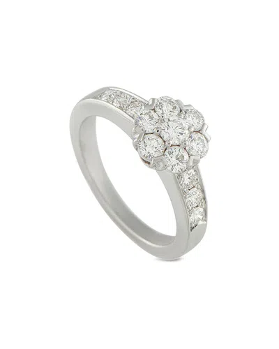 Pre-owned Van Cleef & Arpels 18k Diamond Ring (authentic Pre-loved) In Silver
