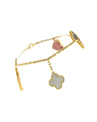 Van Cleef & Arpels 18k Gemstone Bracelet (authentic Pre-loved) In Gold