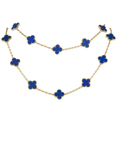 Van Cleef & Arpels 18k Lapis Lazuli Necklace (authentic Pre-loved) In Blue