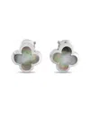 Van Cleef & Arpels 18k Mother Of Pearl Earring (authentic Pre-loved) In White
