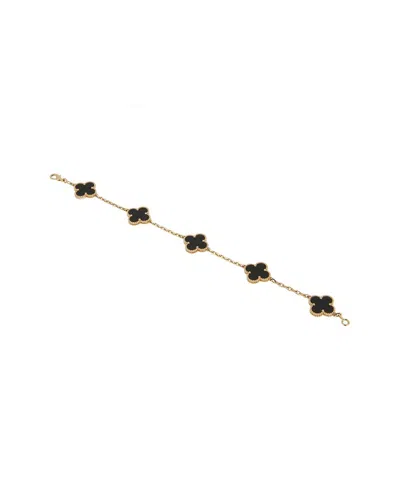 Van Cleef & Arpels 18k Onyx Bracelet (authentic Pre-loved) In Multi