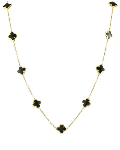 Van Cleef & Arpels 18k Onyx Necklace (authentic Pre-loved) In Gold