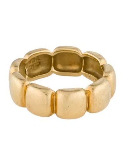 Pre-owned Van Cleef & Arpels 18k Vintage Grooved Band In Multi