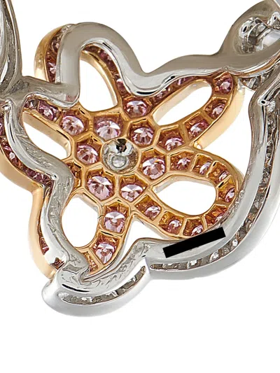 Pre-owned Van Cleef & Arpels 18k White Gold Diamond Ring In Silver