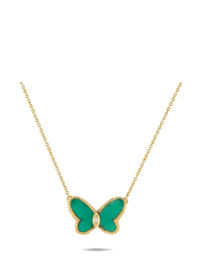 Pre-owned Van Cleef & Arpels 18k Yellow Gold Butterfly Necklace