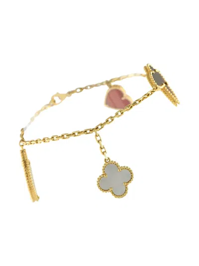 Pre-owned Van Cleef & Arpels 18k Yellow Gold Lucky Alhambra Bracelet
