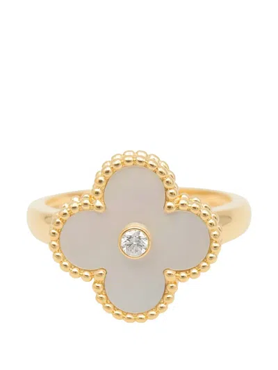 Pre-owned Van Cleef & Arpels 18kt Yellow Gold Alhambra Ring