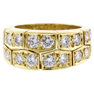 Pre-owned Van Cleef & Arpels 18kt Yellow Gold Diamond Band