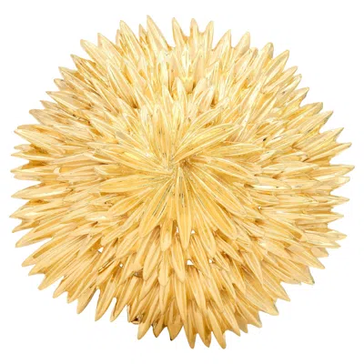 Pre-owned Van Cleef & Arpels 1950's French 18k Yellow Vintage Gold Thistle Flower Brooch