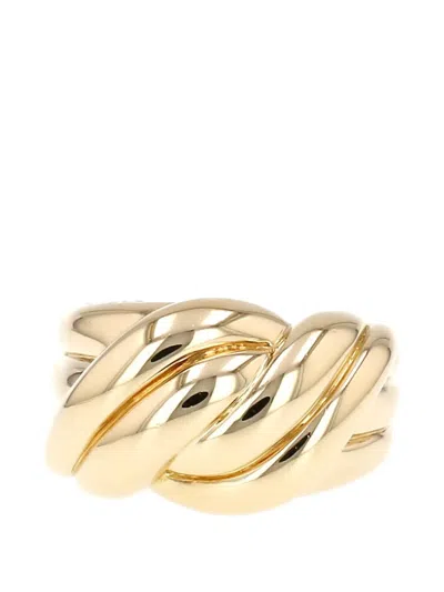 Pre-owned Van Cleef & Arpels 1980 Wavy Ring In Gold