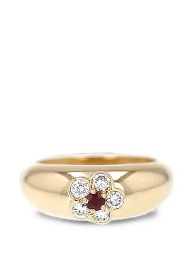 Pre-owned Van Cleef & Arpels 1980s Ruby And Diamond Ring In Gold