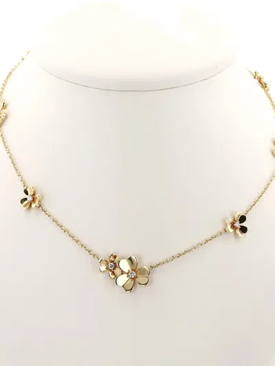 Pre-owned Van Cleef & Arpels 2000s Yellow Gold Diamond Necklace