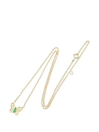 Pre-owned Van Cleef & Arpels 2010 18kt Yellow Gold Butterfly Necklace