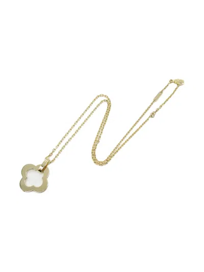 Pre-owned Van Cleef & Arpels 2010 18kt Yellow Gold Byzantine Alhambra Necklace