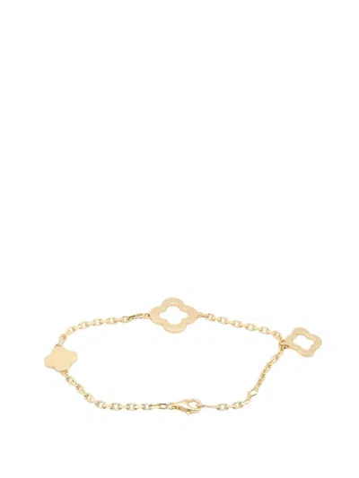 Pre-owned Van Cleef & Arpels 2010-2025 18k Yellow Gold Byzantine Alhambra 3 Motif Bracelet