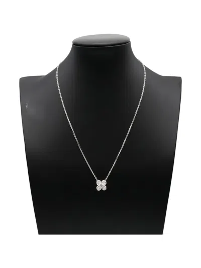 Pre-owned Van Cleef & Arpels 2010s 18k White Gold Diamond Necklace