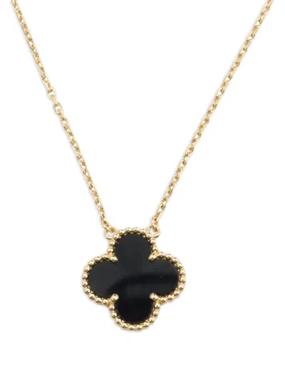 Pre-owned Van Cleef & Arpels 2010s 18k Yellow Gold Alhambra Necklace