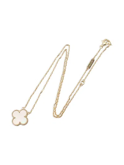 Pre-owned Van Cleef & Arpels 2010s 18k Yellow Gold Alhambra Necklace