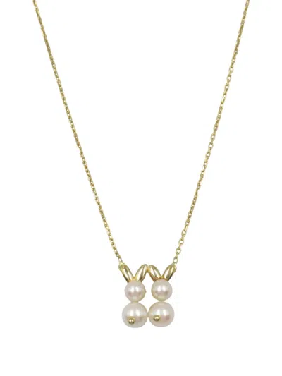 Pre-owned Van Cleef & Arpels 2010s 18k Yellow Gold Pearl Necklace