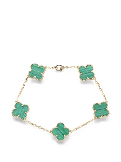 Pre-owned Van Cleef & Arpels 2010s Alhambra 5-motifs Bracelet In Gold