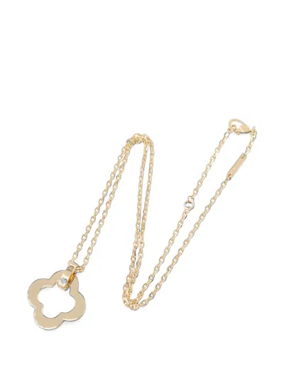 Pre-owned Van Cleef & Arpels 2010s Byzantine Alhambra Necklace In Gold